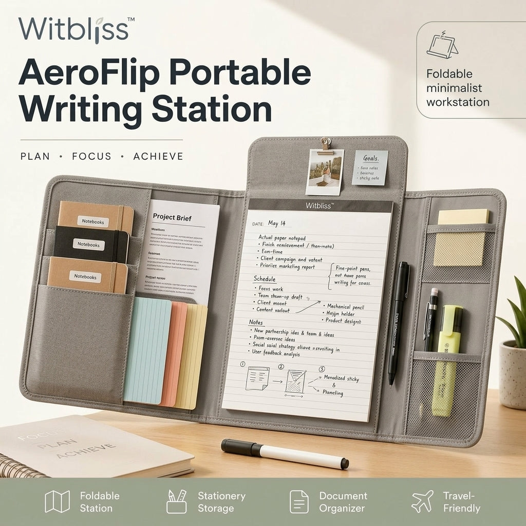 Witbliss™ AeroFlip Portable Writing Station