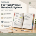 Witbliss™ FlipTrack Project Notebook System