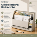 Witbliss™ GlideFile Rolling Desk Archive
